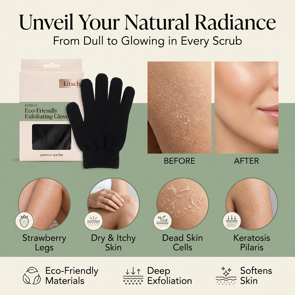 Skin Smoothing Exfoliating Gloves