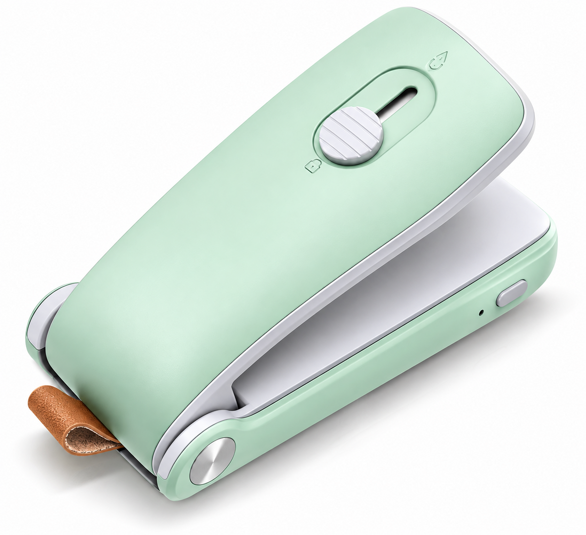 Handheld Mini Bag Sealer, 2-in-1 Rechargeable Heat Seal with Cutter for Chip Bags, Snacks & Kitchen Food Storage