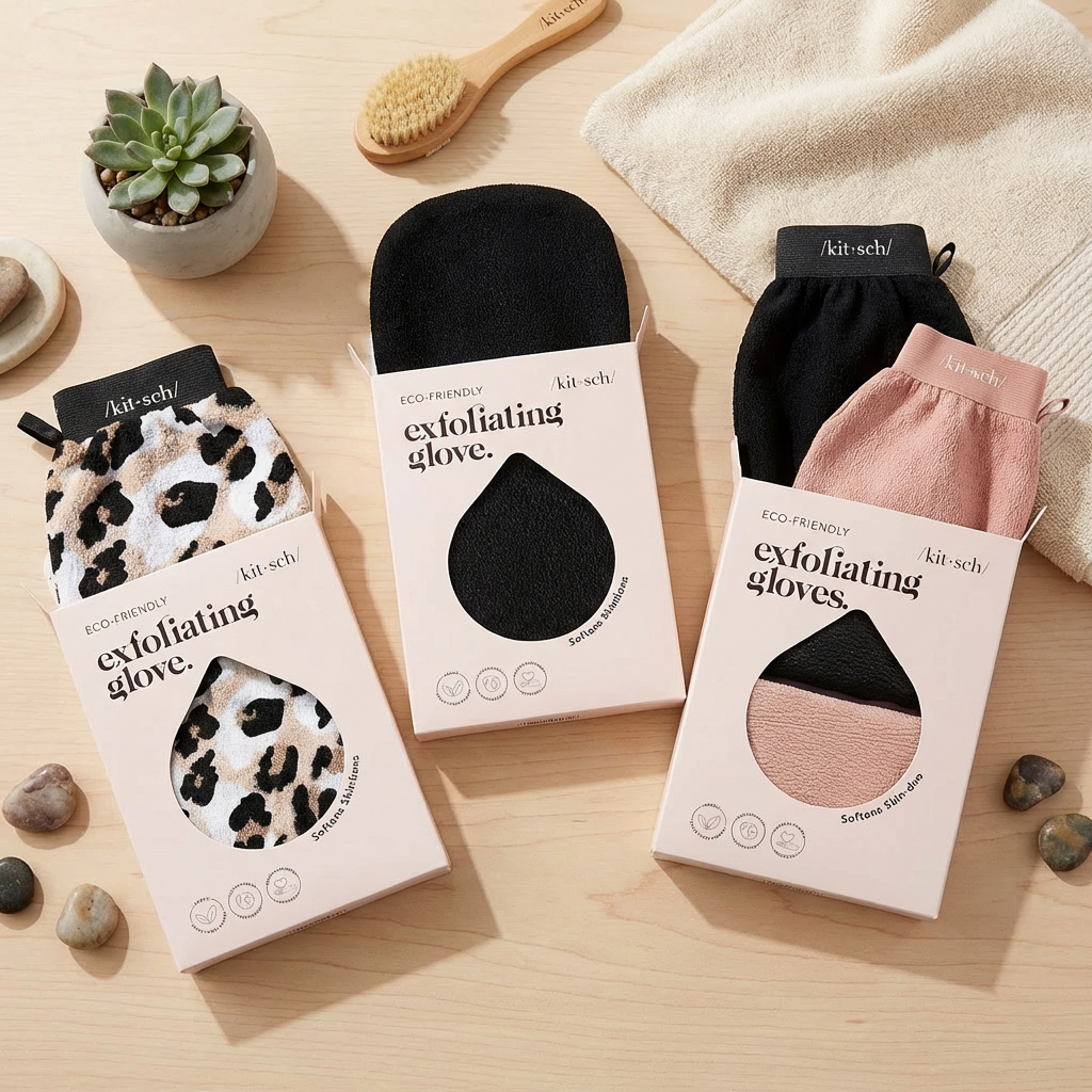 Skin Smoothing Exfoliating Gloves